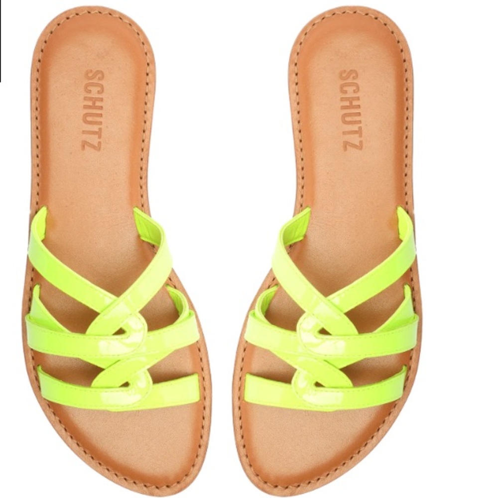 SCHUTZ Neon Yellow Sandals